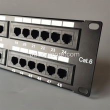 Painel de patch Ethernet RJ45 de 48 portas